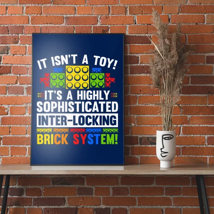 Master Builder Bricks Blocks Play Toys Poster