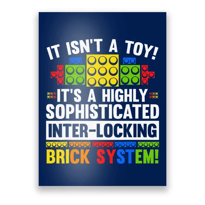 Master Builder Bricks Blocks Play Toys Poster