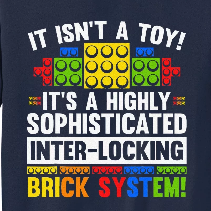 Master Builder Bricks Blocks Play Toys Tall Sweatshirt