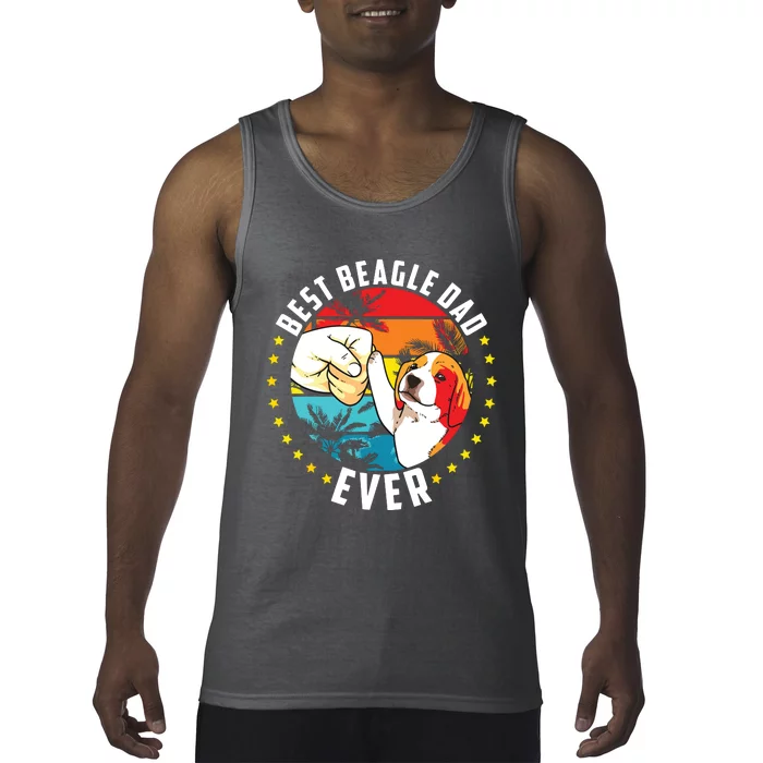 Men Best Beagle Dad Ever Tank Top