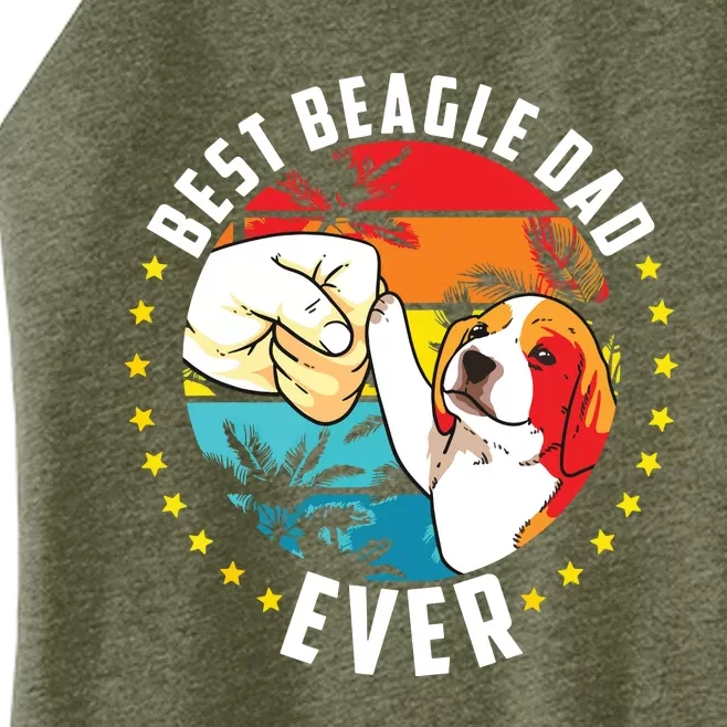 Men Best Beagle Dad Ever Women’s Perfect Tri Rocker Tank