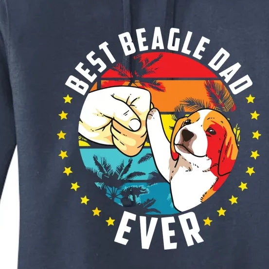 Men Best Beagle Dad Ever Women's Pullover Hoodie