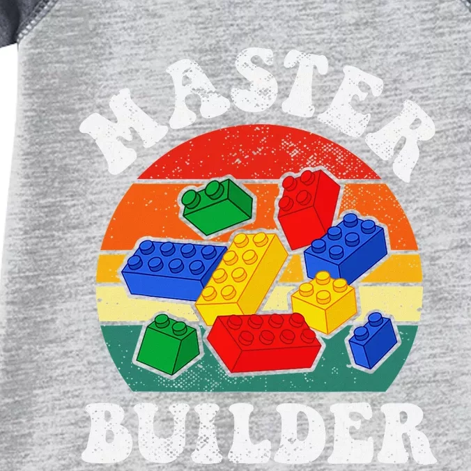 Master Builder Building Blocks Brick Toy Master Builder Infant Baby Jersey Bodysuit