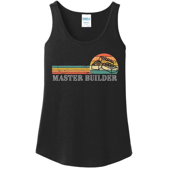 Master Builder Block Building Birthday Gift Ladies Essential Tank