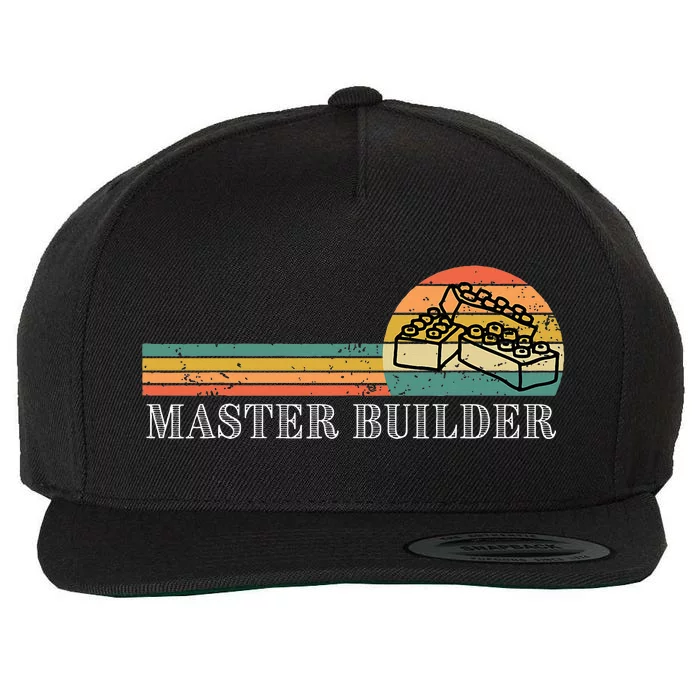 Master Builder Block Building Birthday Gift Wool Snapback Cap