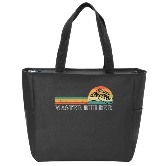 Master Builder Block Building Birthday Gift Zip Tote Bag