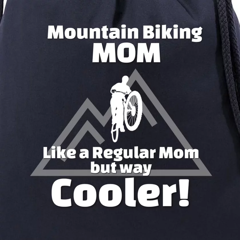 Mountain Bike Biking Gift For Biker Mom Gift Drawstring Bag