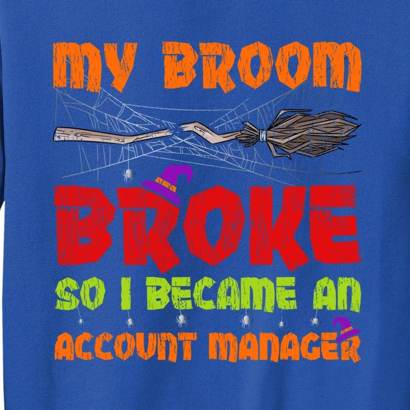 My Broom Broke So I Became A Account Ager Halloween Gift Tall Sweatshirt