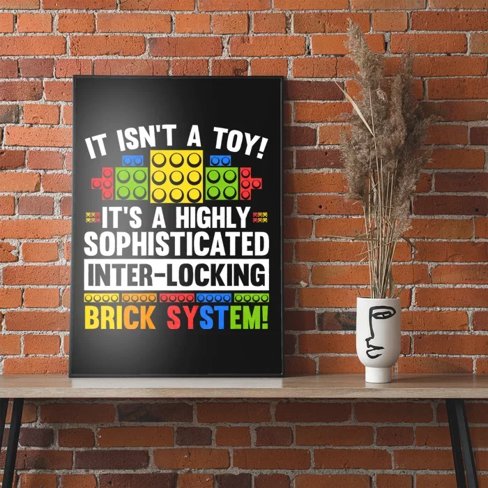 Master Builder Bricks Blocks Play Toys Poster