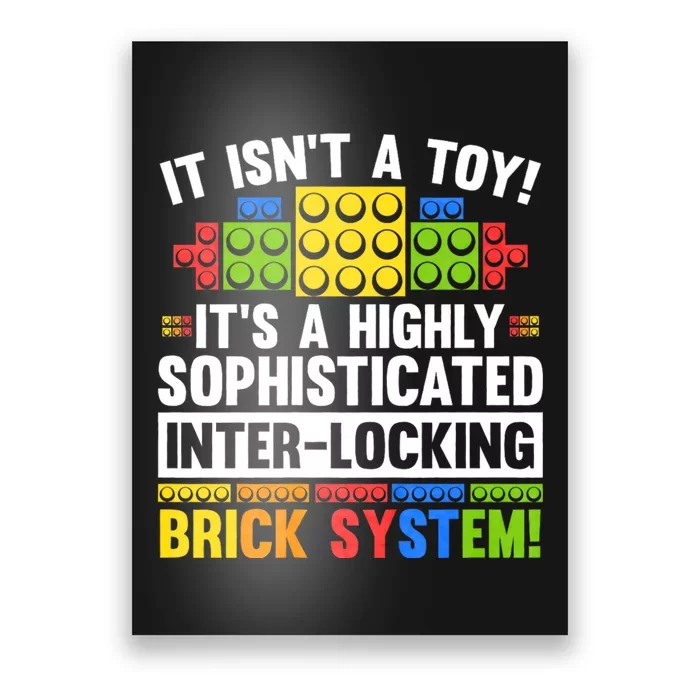 Master Builder Bricks Blocks Play Toys Poster