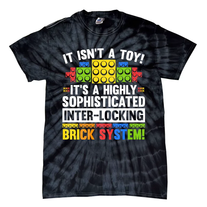 Master Builder Bricks Blocks Play Toys Tie-Dye T-Shirt