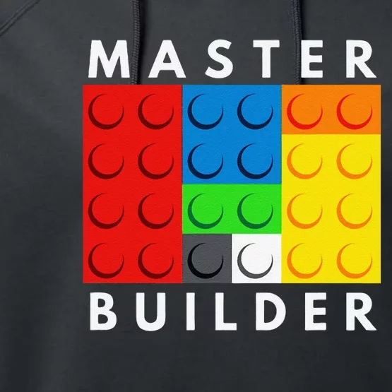 Master Builder Building Blocks Brick Builders Toys Present Performance Fleece Hoodie