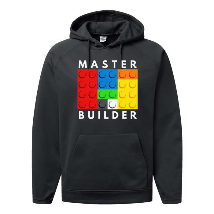 Master Builder Building Blocks Brick Builders Toys Present Performance Fleece Hoodie