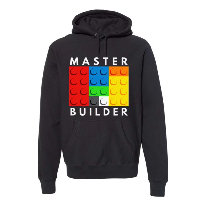 Master Builder Building Blocks Brick Builders Toys Present Premium Hoodie