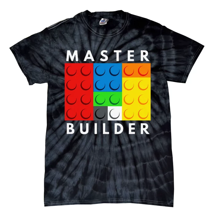 Master Builder Building Blocks Brick Builders Toys Present Tie-Dye T-Shirt