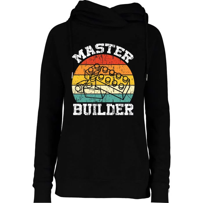 Master Builder Building Blocks Brick Toy Master Builder Womens Funnel Neck Pullover Hood