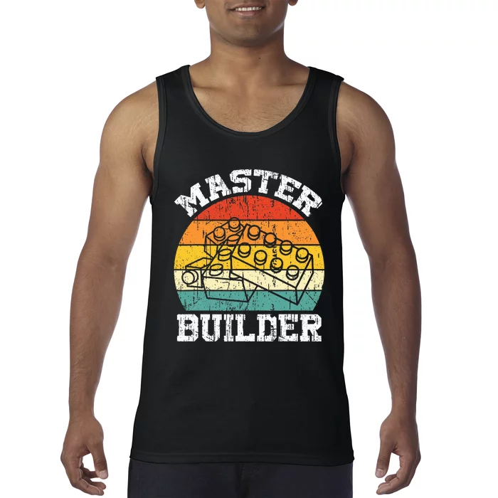 Master Builder Building Blocks Brick Toy Master Builder Tank Top