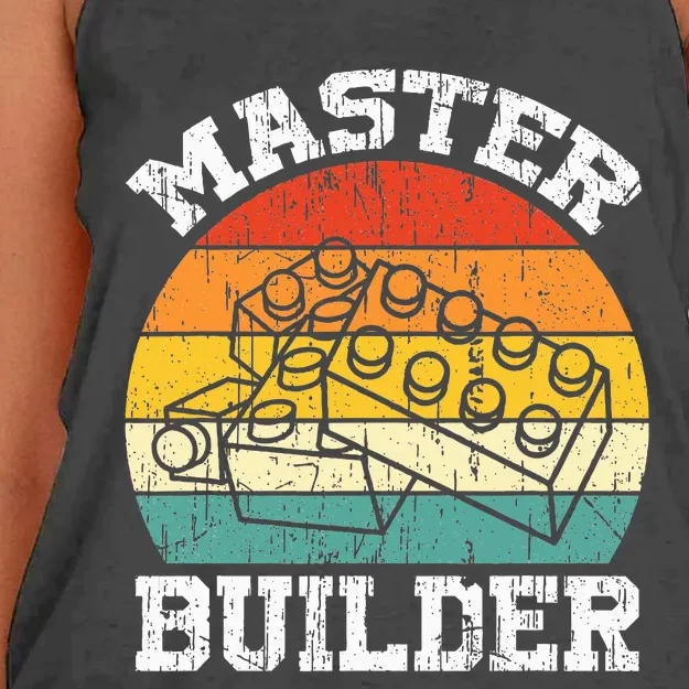 Master Builder Building Blocks Brick Toy Master Builder Women's Knotted Racerback Tank