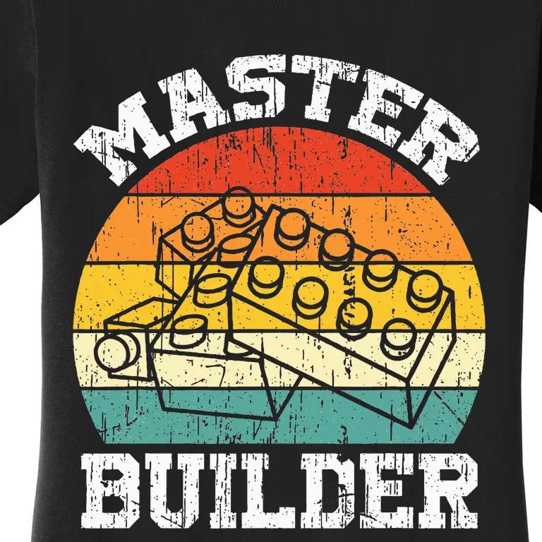 Master Builder Building Blocks Brick Toy Master Builder Women's T-Shirt