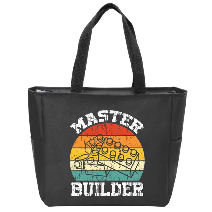 Master Builder Building Blocks Brick Toy Master Builder Zip Tote Bag