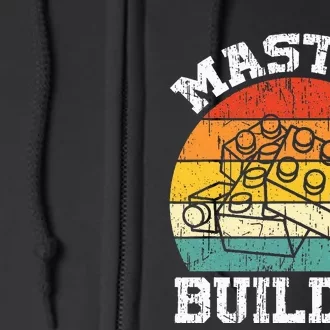 Master Builder Building Blocks Brick Toy Master Builder Full Zip Hoodie