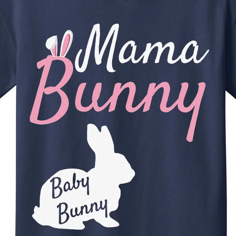 Mama Bunny Baby Bunny Easter Pregnancy Announcement Kids T-Shirt