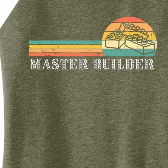 Master Builder Block Building Adults Birthday Gift Women’s Perfect Tri Rocker Tank