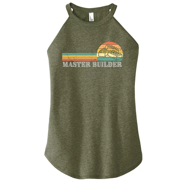 Master Builder Block Building Adults Birthday Gift Women’s Perfect Tri Rocker Tank