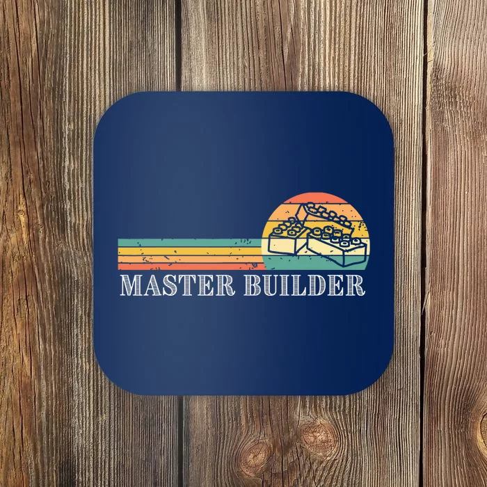 Master Builder Block Building Adults Birthday Gift Coaster