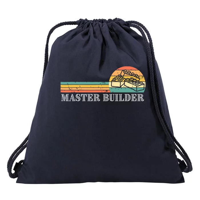 Master Builder Block Building Adults Birthday Gift Drawstring Bag