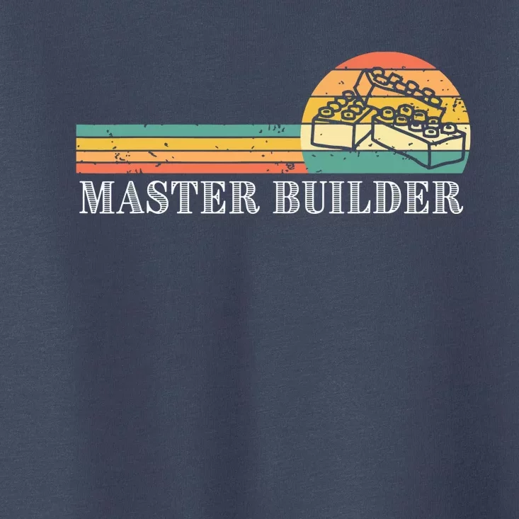 Master Builder Block Building Adults Birthday Gift Toddler T-Shirt