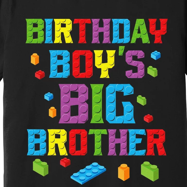 Master Builder Birthday BigBrother Building Blocks Premium T-Shirt