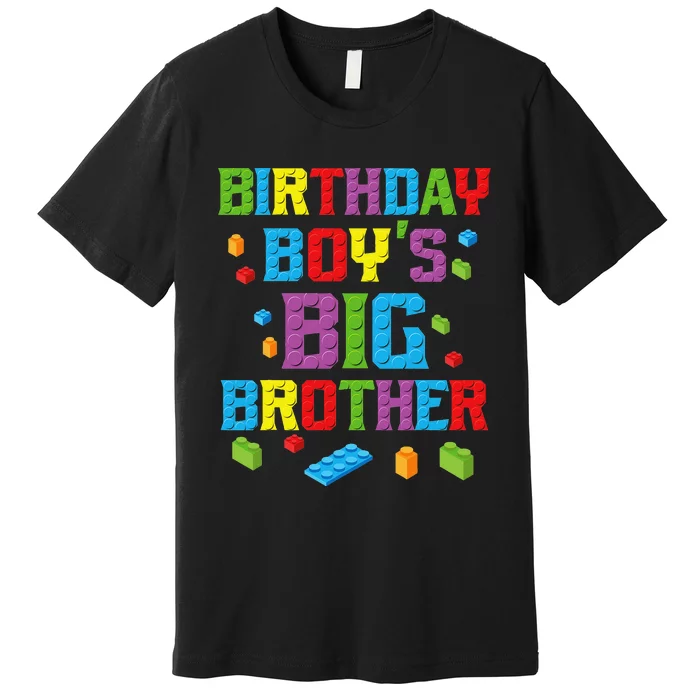 Master Builder Birthday BigBrother Building Blocks Premium T-Shirt