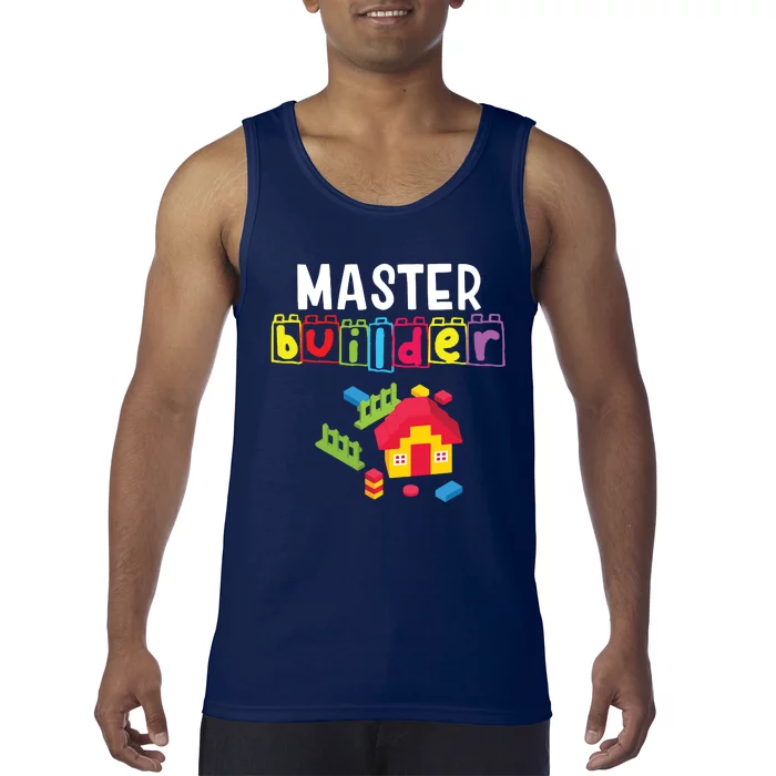 Master Builder Building Blocks Brick Builders Toys Gift Tank Top