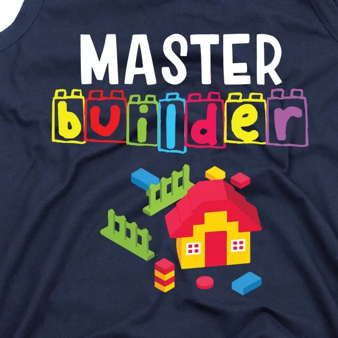 Master Builder Building Blocks Brick Builders Toys Gift Tank Top