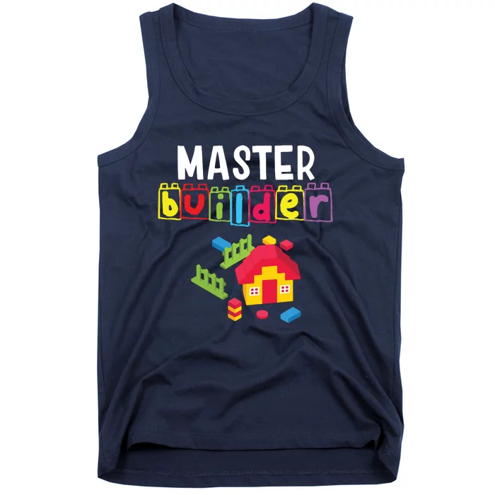 Master Builder Building Blocks Brick Builders Toys Gift Tank Top