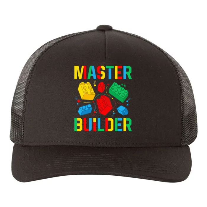 Master Builder Building Blocks Brick Toy Master Builder Yupoong Adult 5-Panel Trucker Hat