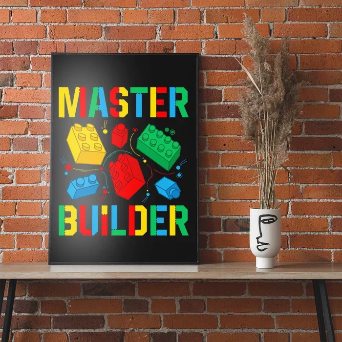 Master Builder Building Blocks Brick Toy Master Builder Poster