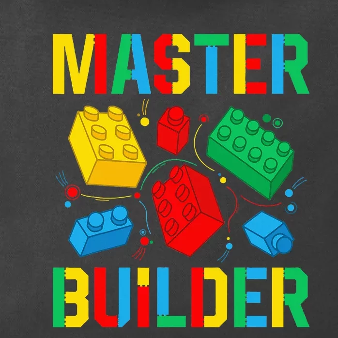 Master Builder Building Blocks Brick Toy Master Builder Zip Tote Bag