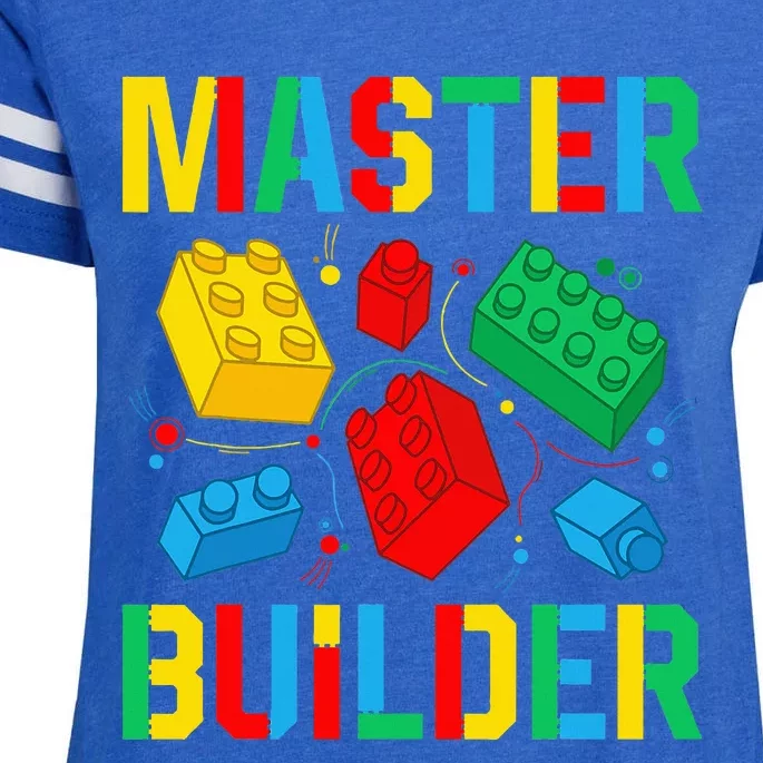 Master Builder Building Blocks Brick Toy Master Builder Enza Ladies Jersey Football T-Shirt