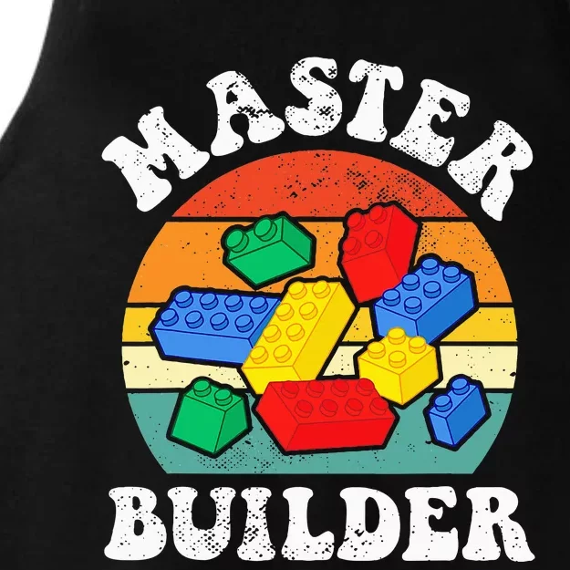 Master Builder Building Blocks Brick Toy Master Builder Ladies Tri-Blend Wicking Tank