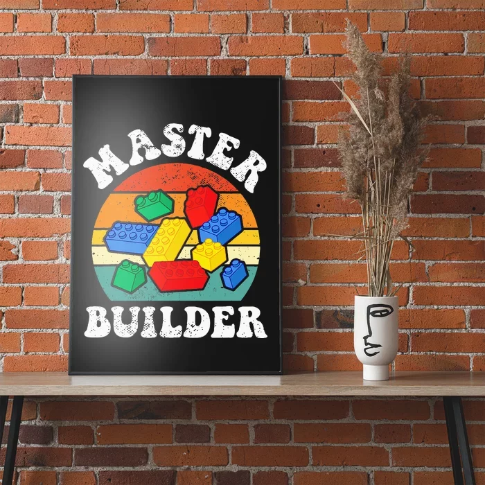 Master Builder Building Blocks Brick Toy Master Builder Poster