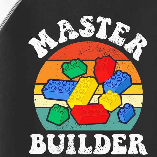 Master Builder Building Blocks Brick Toy Master Builder Toddler Fine Jersey T-Shirt