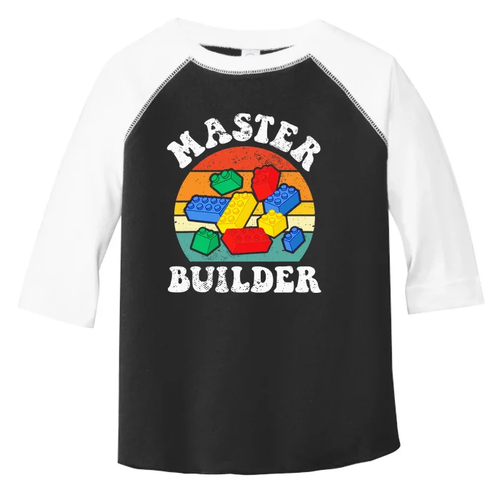 Master Builder Building Blocks Brick Toy Master Builder Toddler Fine Jersey T-Shirt