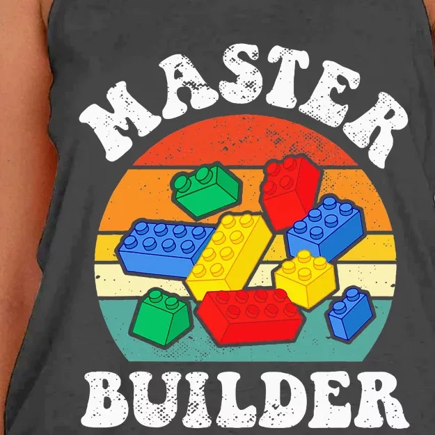 Master Builder Building Blocks Brick Toy Master Builder Women's Knotted Racerback Tank