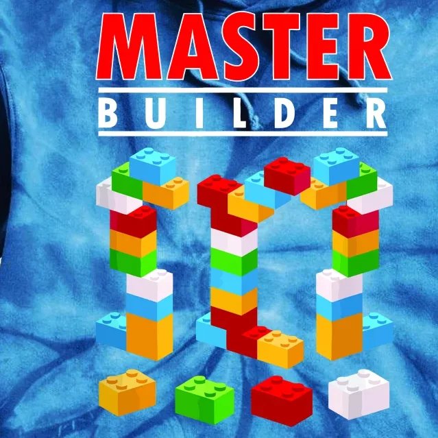 Master Builder Blocks Brick Funny Toys Tie Dye Hoodie