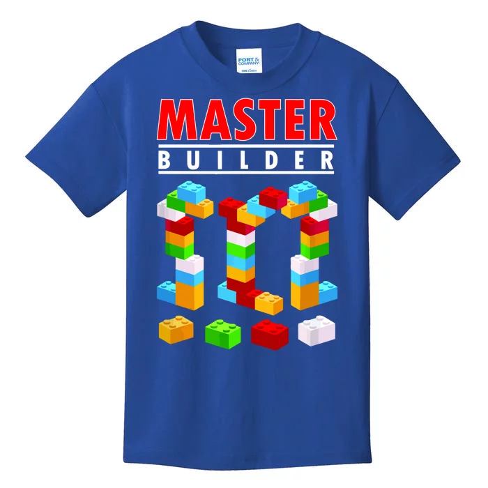 Master Builder Blocks Brick Funny Toys Kids T-Shirt