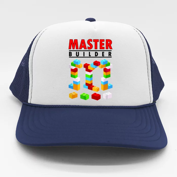 Master Builder Blocks Brick Funny Toys Trucker Hat