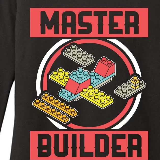 Master Builder Building Blocks Birthday Bricks Boy Gift Womens CVC Long Sleeve Shirt