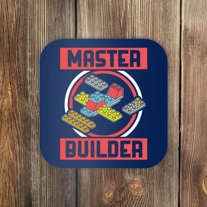 Master Builder Building Blocks Birthday Bricks Boy Gift Coaster